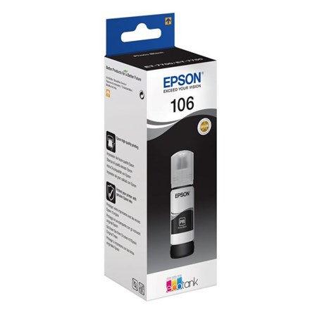 EPSON C13T00R140 (106) SİYAH MÜREKKEP KARTUŞ 70ML L7160, L7180